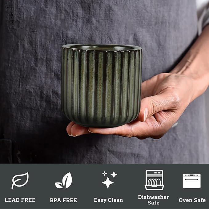 Japanese Style Ceramic Tea Cup‚ Antique Brass