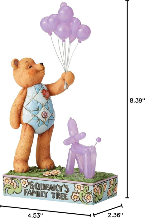 Jim Shore Button and Squeaky Balloon Animal Family Tree Figurine