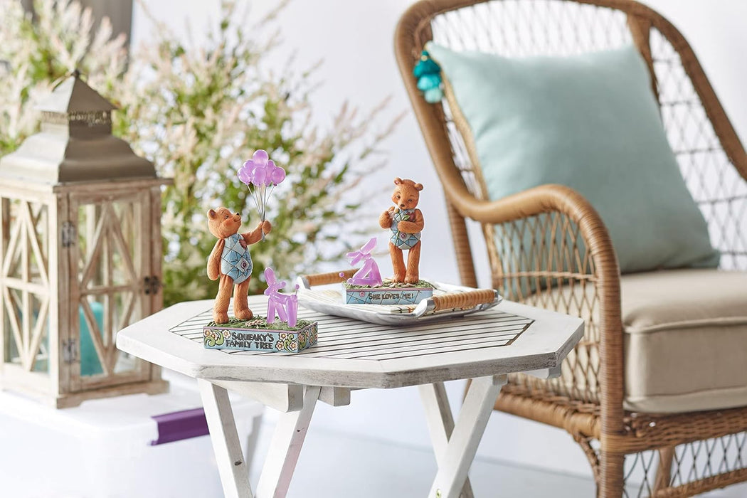 Jim Shore Button and Squeaky Balloon Animal Family Tree Figurine