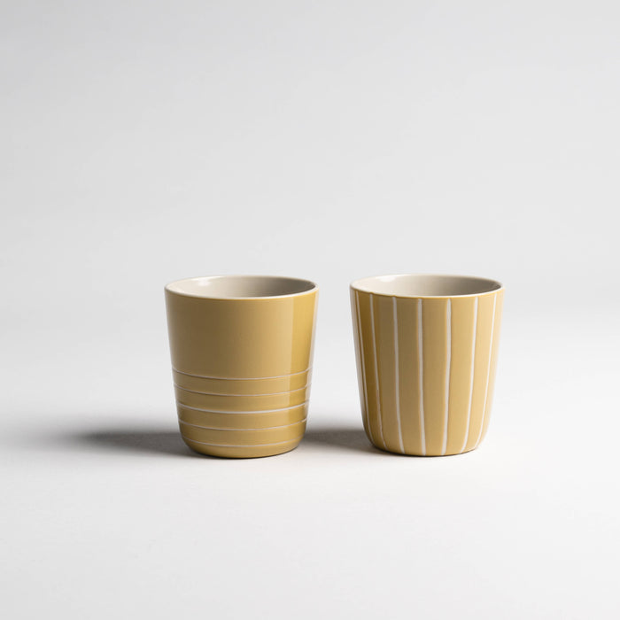 Kindred Vervain Beaker - Mustard Yellow - Large (Set of 2)