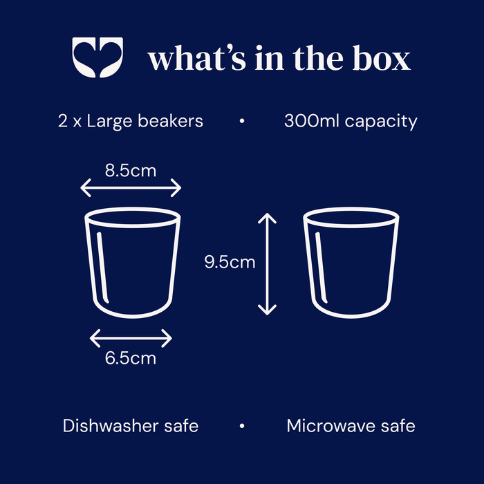 Kindred Sorrel Beaker - Brushed Earth Red - Large (Set of 2)