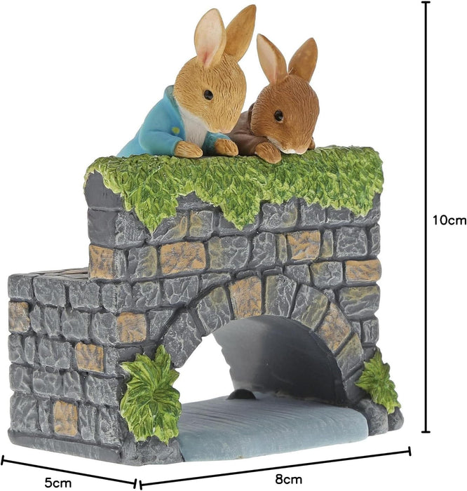 Beatrix Potter Peter & Benjamin On The Bridge Figurine