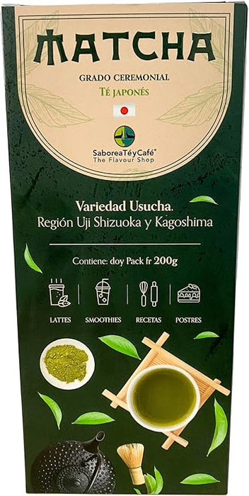 Saboreatey Cafe Japanese Usucha Matcha – Ceremonial Grade (100g)