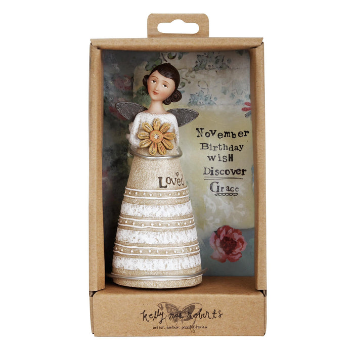 Kelly Rae Roberts November Birthday Wish Angel Ornaments (11.5cm)
