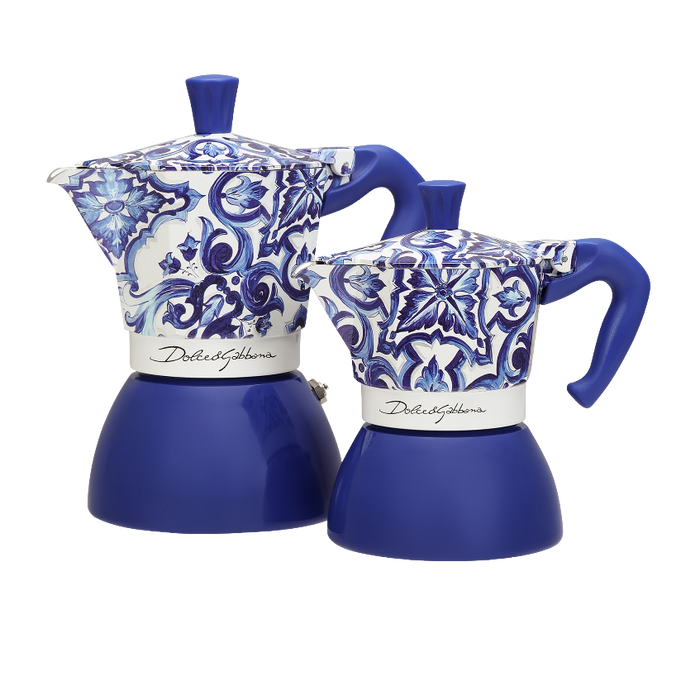Bialetti X Dolce&Gabbana Blue Mediterranean Moka Induction - Blue (4 Cup)