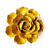 Chive - English Garden Ceramic Flower Burnt Yellow Rose