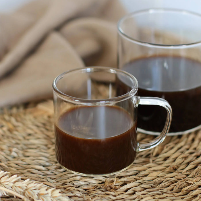 Ogo Living Helya Glass Cups – Set of 4 (12 cl)