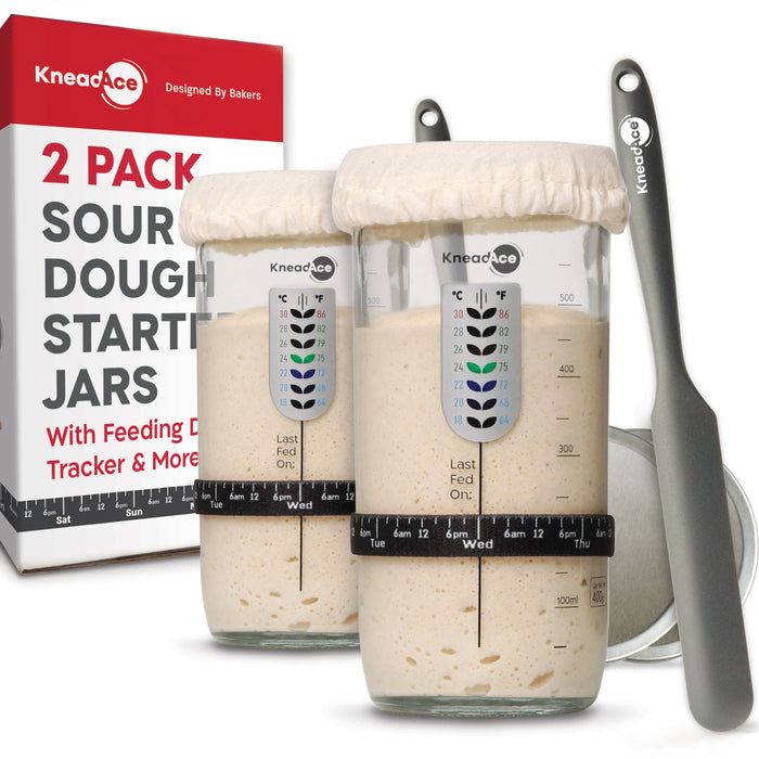 KneadAce Sourdough Starter Jar (24oz)