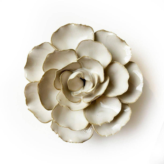 Chive Coastal Ceramic Flower Ivory Ranunculus