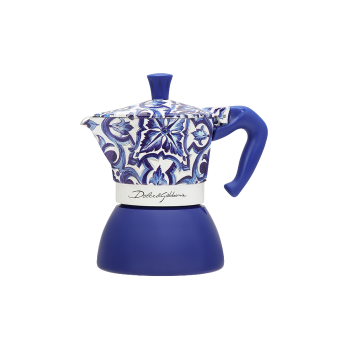 Bialetti X Dolce&Gabbana Blue Mediterranean Moka Induction - Blue (4 Cup)