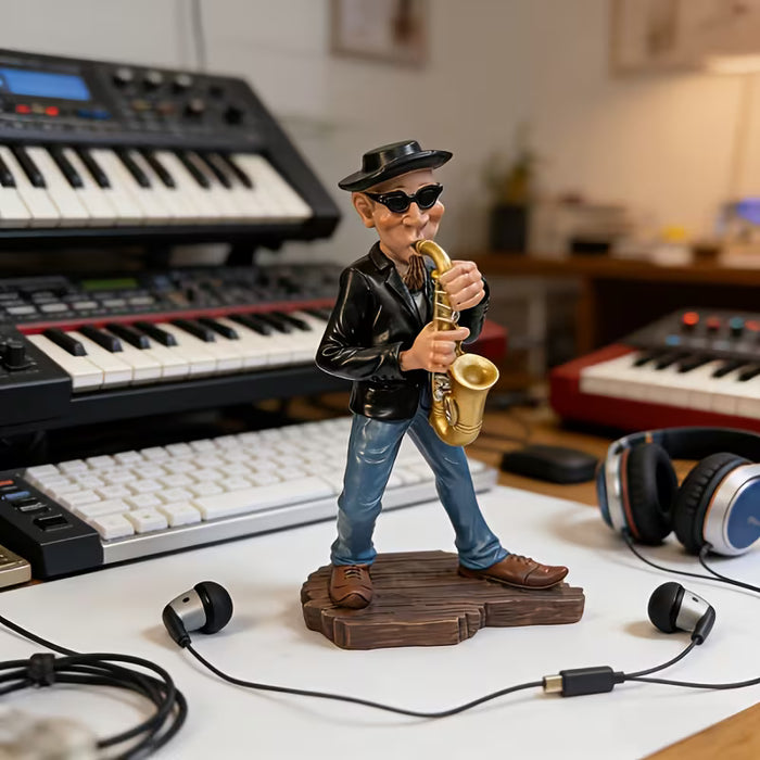 Rock Saxophonist Figurine (19cm)