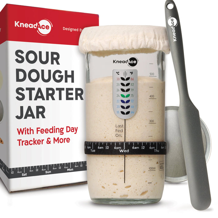 KneadAce Sourdough Starter Jar (24oz)