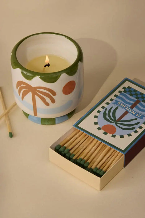 Paddywax A Dopo Box of 75 Long Matches - Palm Tree
