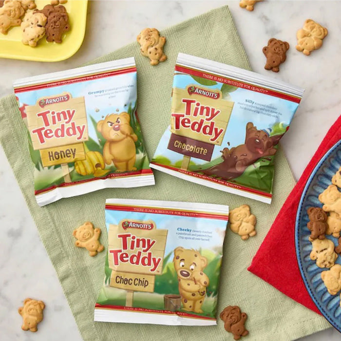 Arnott’s Tiny Teddy LunchBox Biscuits Variety Packs (42x25g)