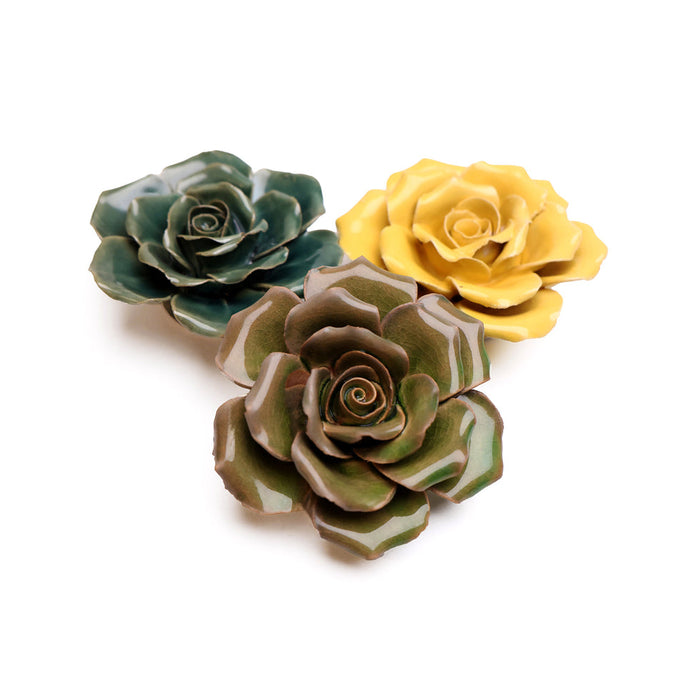 Chive English Garden Ceramic Flower New Rose Green