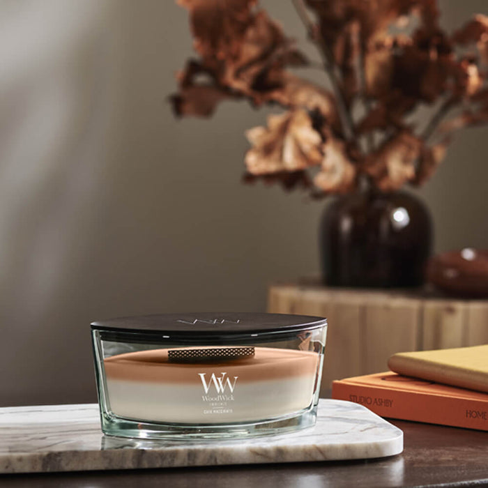 WoodWick Cafe Macchiato Trilogy Ellipse Candle (453g)