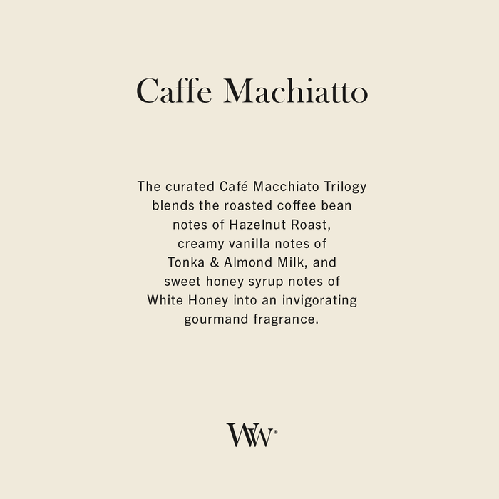 WoodWick Cafe Macchiato Trilogy Ellipse Candle (453g)