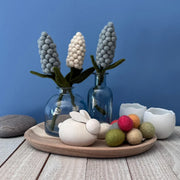 Gry & Sif Felted Wool Florals Pearl Hyacinth Flower - Light Blue (16cm)