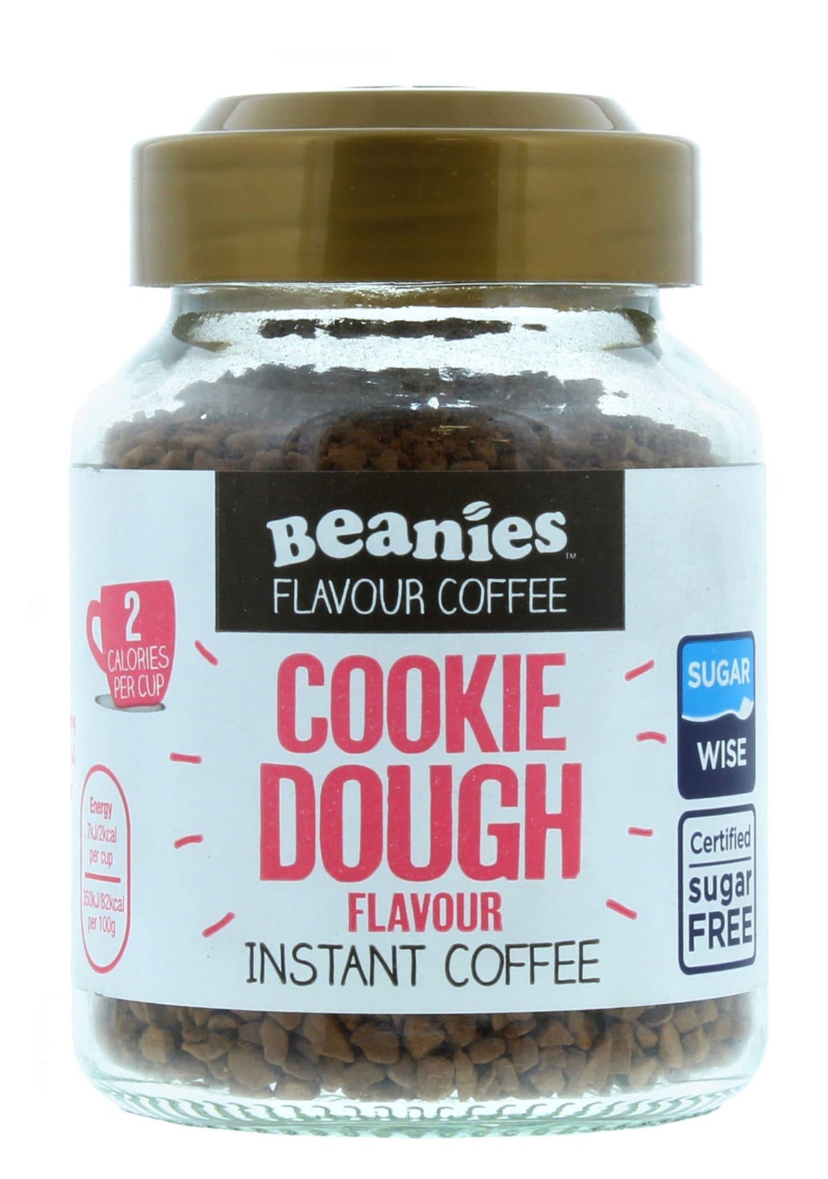 Beanies Flavoured Instant Coffee 50g Cookie Dough Instant Coffee