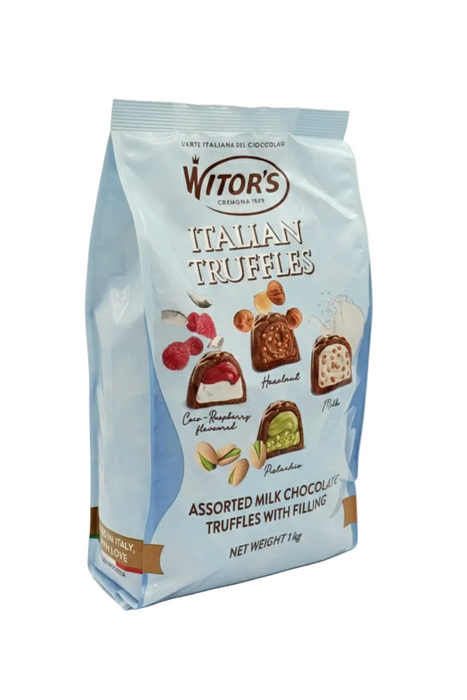 Witor’s Italian Truffles Assorted Milk Chocolate with Filling (1kg)