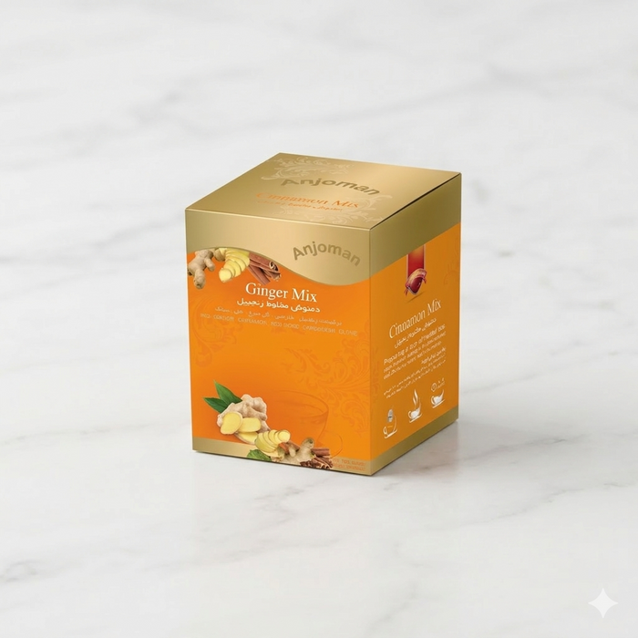 Anjoman Herbal Ginger Mix Tea Bags (12 Bags)