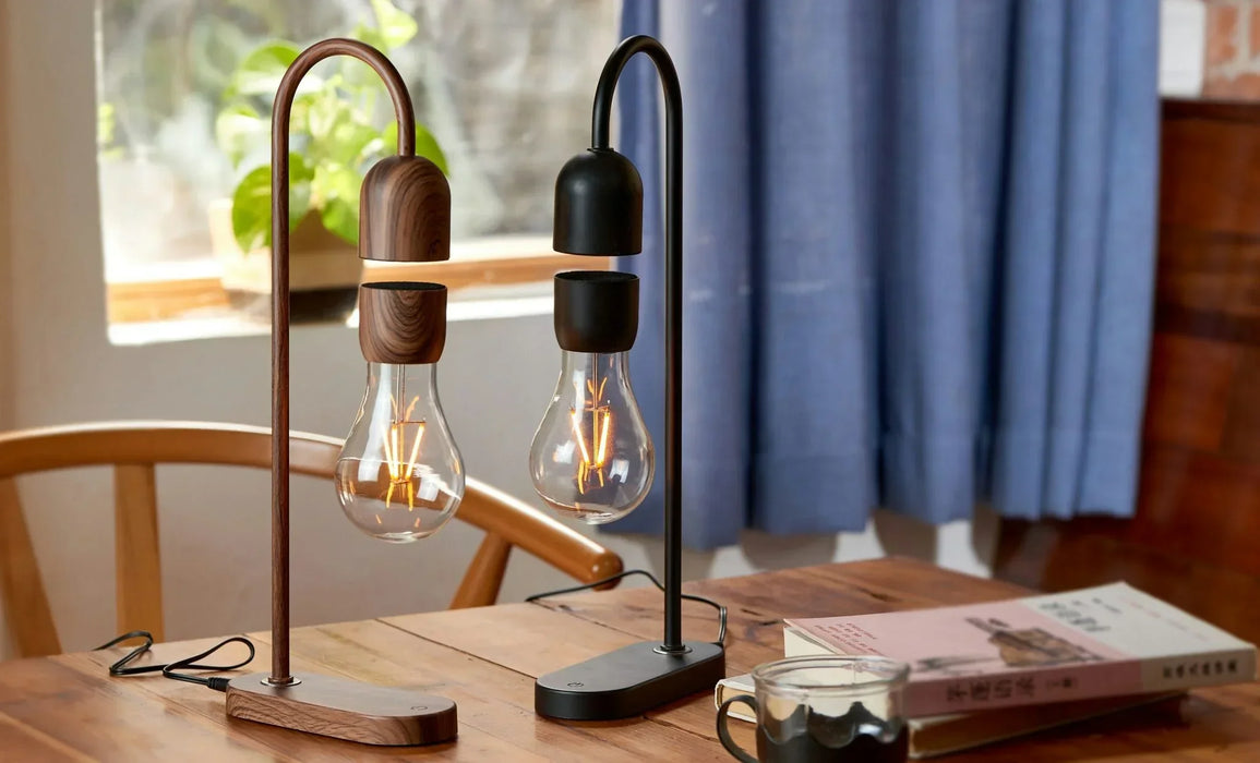 Gingko Evaro Lightbulb Lamp - Walnut