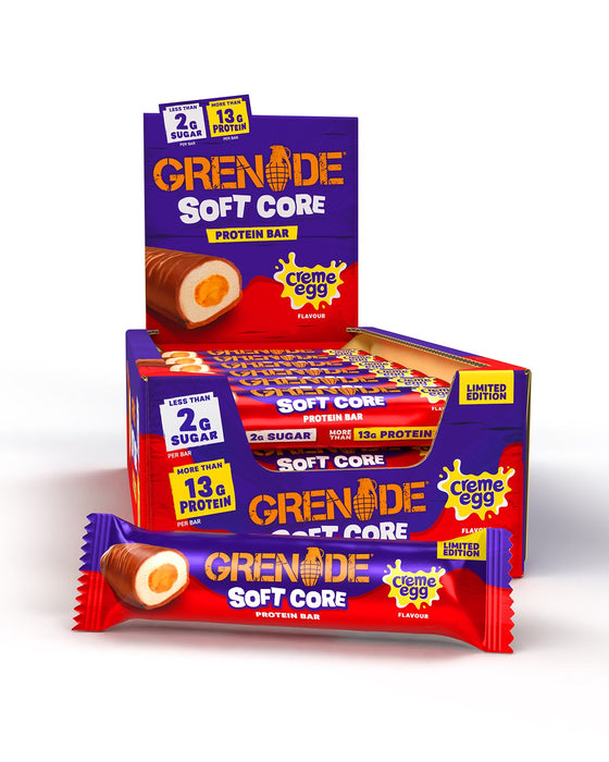 Grenade - Soft Core Creme Egg Flavour Protein Bars (18x45g)