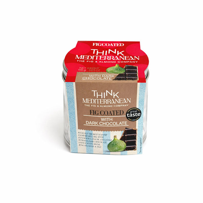 Think Mediterranean - Fig Coated with Dark Chocolate (100g)