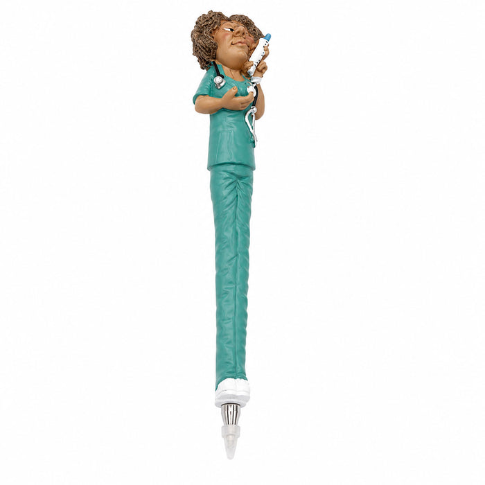 Nurse in Green Uniform Pen (14cm)