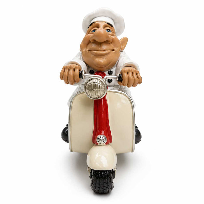 Bakery Chef on a Scooter Figurine (13cm)