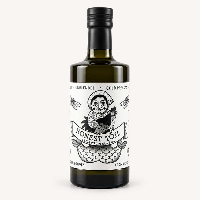 Honest Toil Extra Virgin Greek Olive Oil in Dark Bottle (500ml)