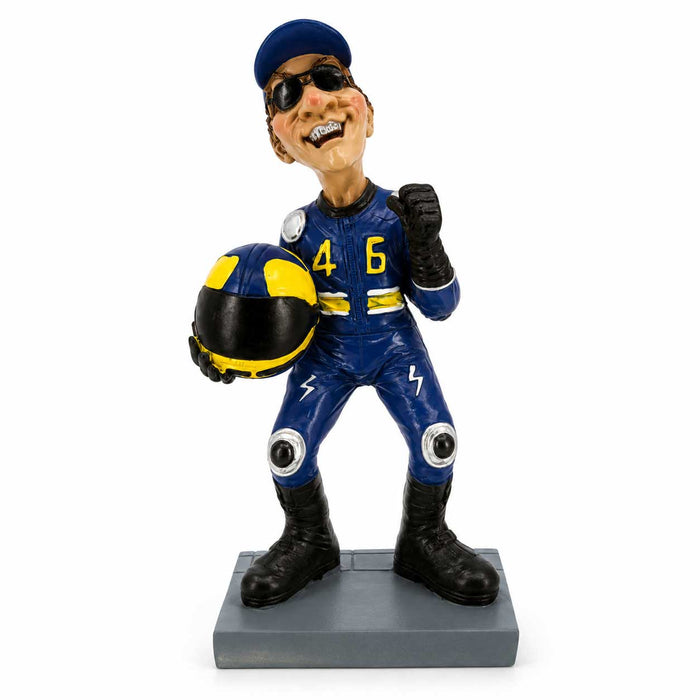 Motorcycle Rider Figurine (17cm)