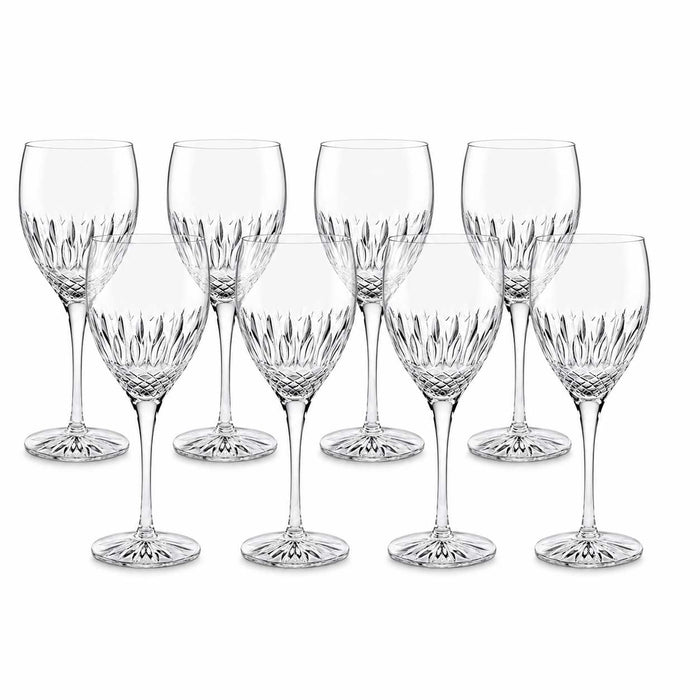 Luigi Bormioli Diamante Crystal Wine Glasses - 520ml (Set of 8)