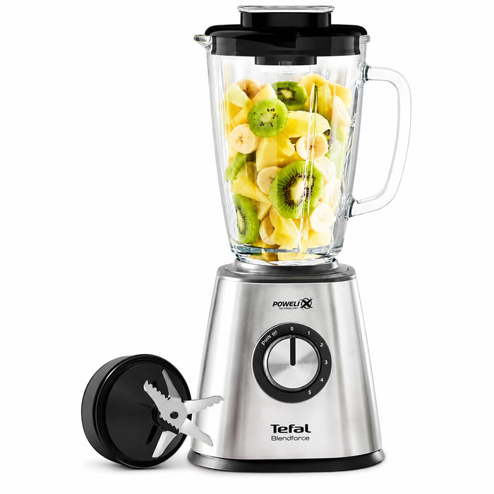 Tefal Blendforce II Glass Jug Blender – 800W Stainless Steel