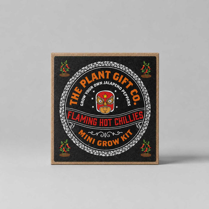 The Plant Gift Co. Flaming Hot Chillies Mini Grow Kit