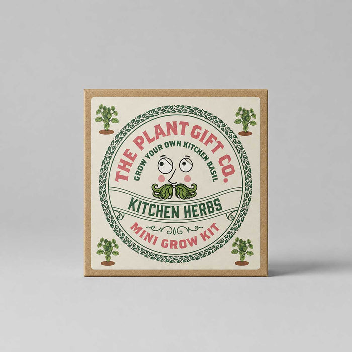 The Plant Gift Co. Kitchen Herb Eco Mini Basil Grow Kit