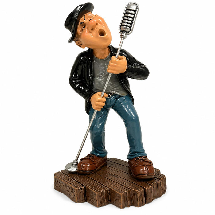 Retro Rock Vocalist Figurine (16cm)
