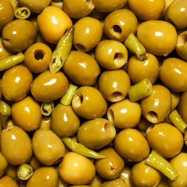 Perello Gordal Picante Pitted Green Olives Small Tin (150g)