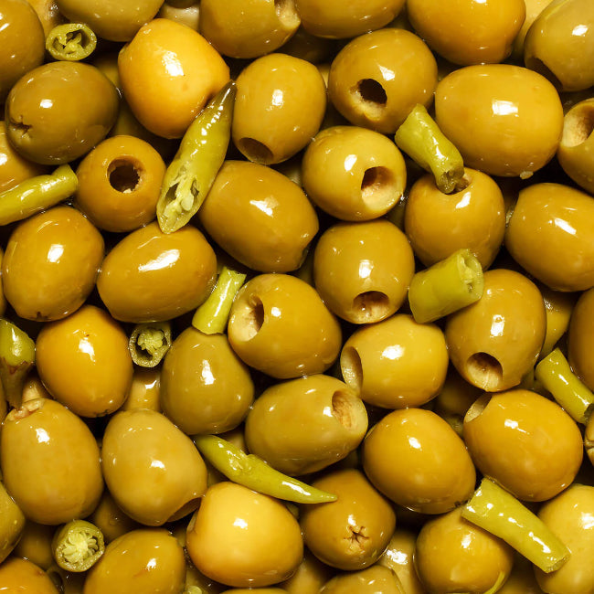 Perello Gordal Picante Pitted Green Olives Small Tin (150g)