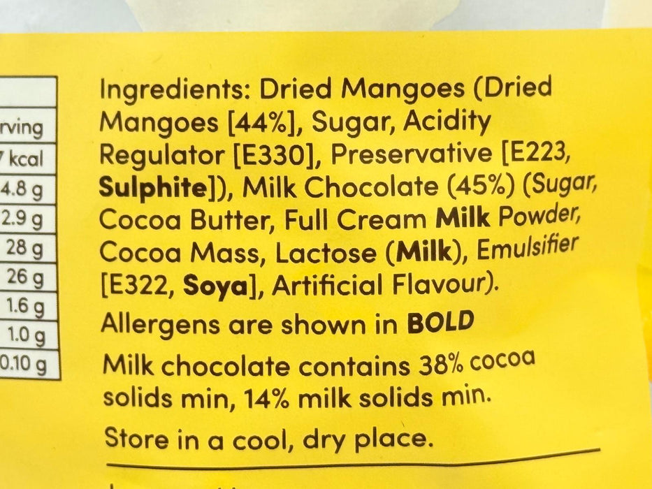 Tropical Fields Half Dipped Mango with Milk Chocolate (600g)