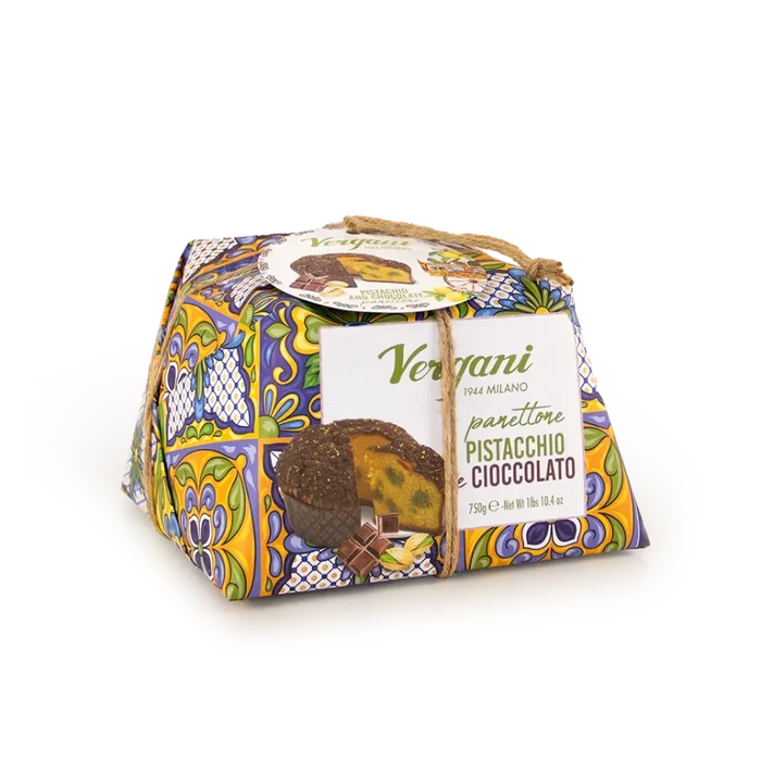 Vergani Sicily Panettone - Pistachio & Chocolate (750g)