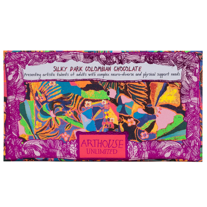 Arthouse Unlimited Silky Dark Colombian Chocolate Bar - Psychedelia (85g)
