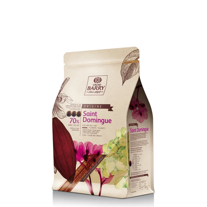 Cacao Barry Single Origin Dark Chocolate Couverture 70% - Saint Domingue (1kg)