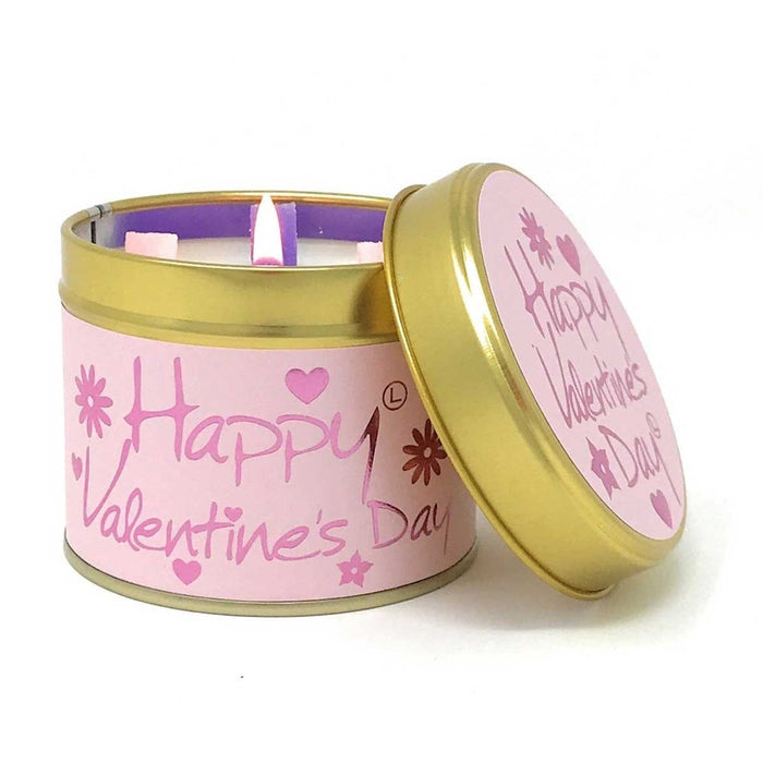 Lily Flame Happy Valentine's Day Scented Candle Tin