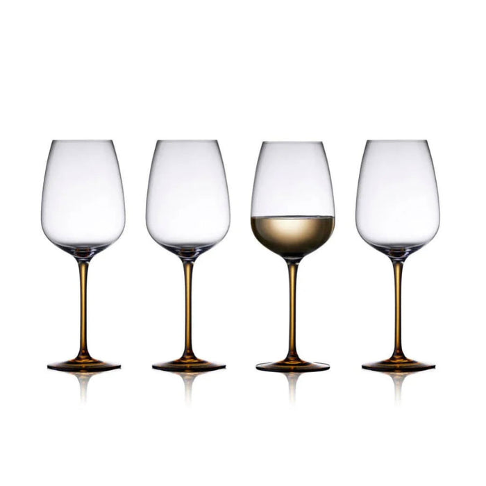 Lyngby Glas - Wine Glass Vienna 4 pcs - Amber