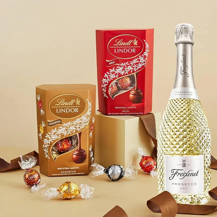 Lindt Lindor Truffle & Freixenet Sparkling Celebration Gift