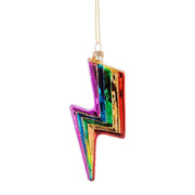Sass & Belle Rainbow Lightening Bolt Shaped Bauble