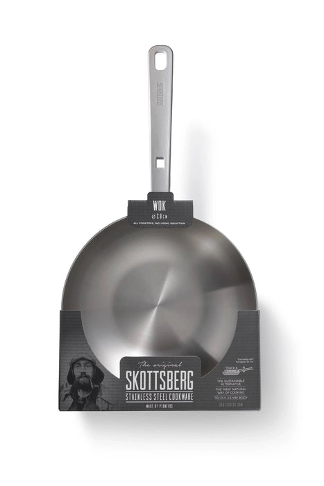 Skottsberg Stainless Steel Wok (28cm)