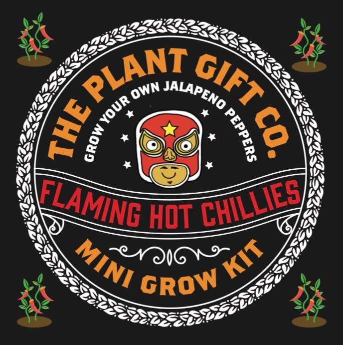 The Plant Gift Co. Flaming Hot Chillies Mini Grow Kit
