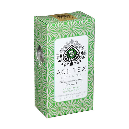 Ace Tea London Royal Mint Green Tea 15 Tea Stockings (37.5g) | {{ collection.title }}
